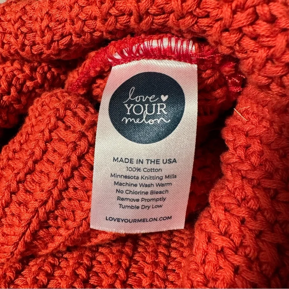 Love Your Melon Knit Beanie Hat Winter‎ Red